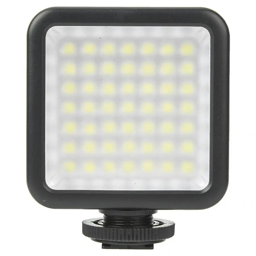 Mini LED Video Light Photographic Lighting On Camera Fill Lamp 6000K with Cold Shoe 1/4in Screw for DSLR Vlog Recording | Электроника