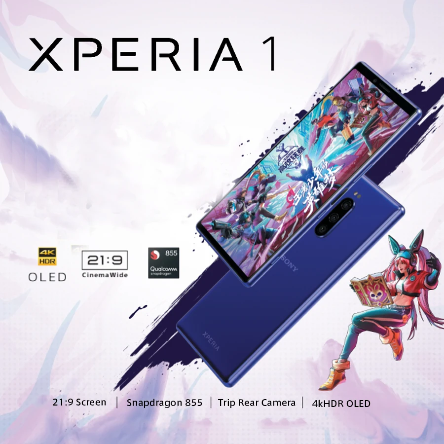 Новый телефон Sony Xperia 1 J9110 мобильный 6 5 &quot6 ГБ ОЗУ 128 Гб ПЗУ Восьмиядерный Snapdragon 855