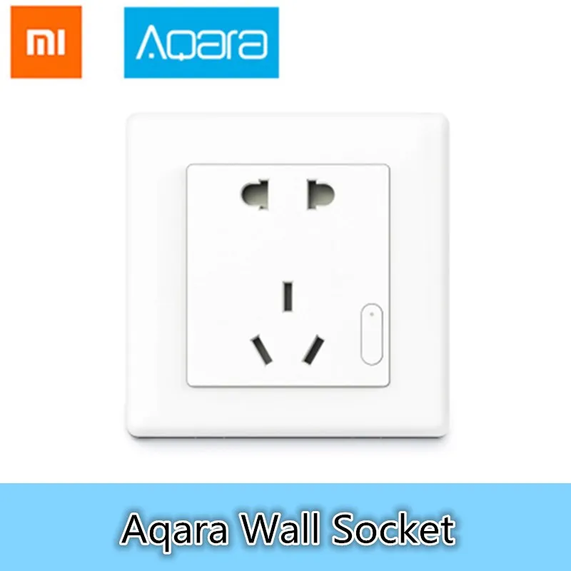 Aqara Smart Wall Socket ZigBee Wireless Wall Outlet Mijia Wall Socket Switch Work For Smart Home Kits APP
