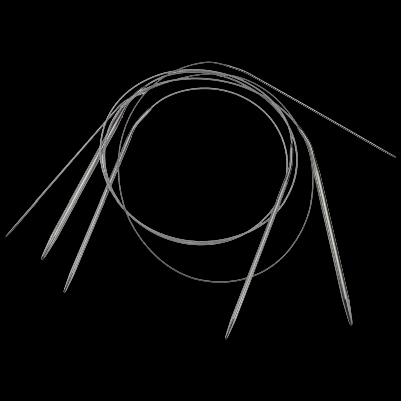 Ring Knitting Needle Stainless Steel Circular 11 Sizes 43/65/80cm Set knitting needles,knitting supplies,knitting craft supplies