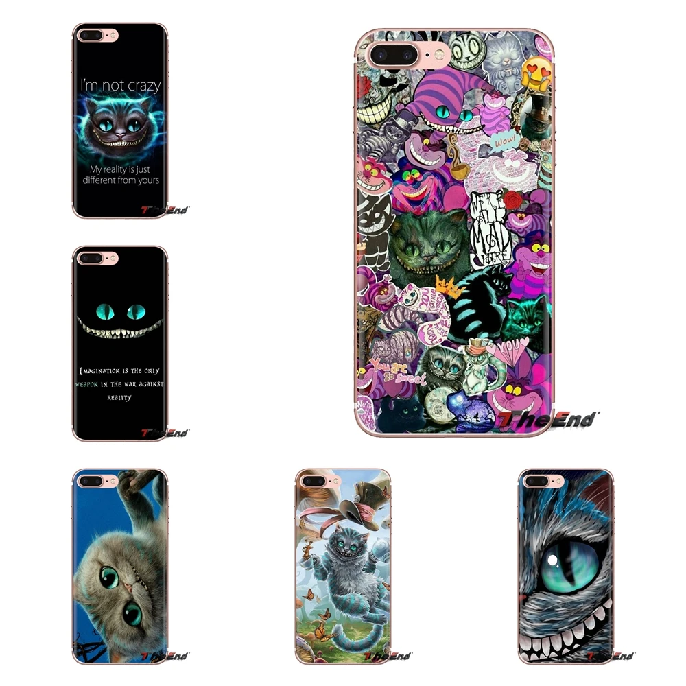 Soft Transparent Cases Covers For HTC One U11 U12 X9 M7 M8 A9 M9 M10 E9 Plus Desire 630 530 626 628 816 820 830 Alice Cat |