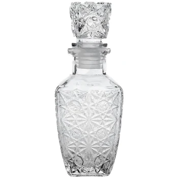 

HOT-Glass Whiskey Liquor Wine Drinks Decanter 250ml Crystal Bottle Wine Carafe Gift 200ml