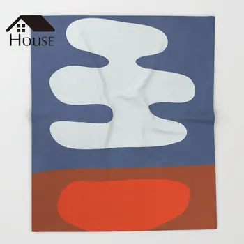 

BIGHOUSES Throw Blanket Abstract Minimal Throw Blanket Warm Microfiber Blanket