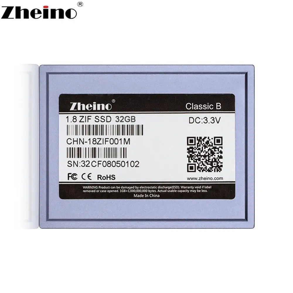 Zheino внутренний жесткий диск 1 8 дюйма ZIF CE 32 Гб SSD 2D MLC NAND FLASH 5 мм для ноутбука|32gb ssd|solid
