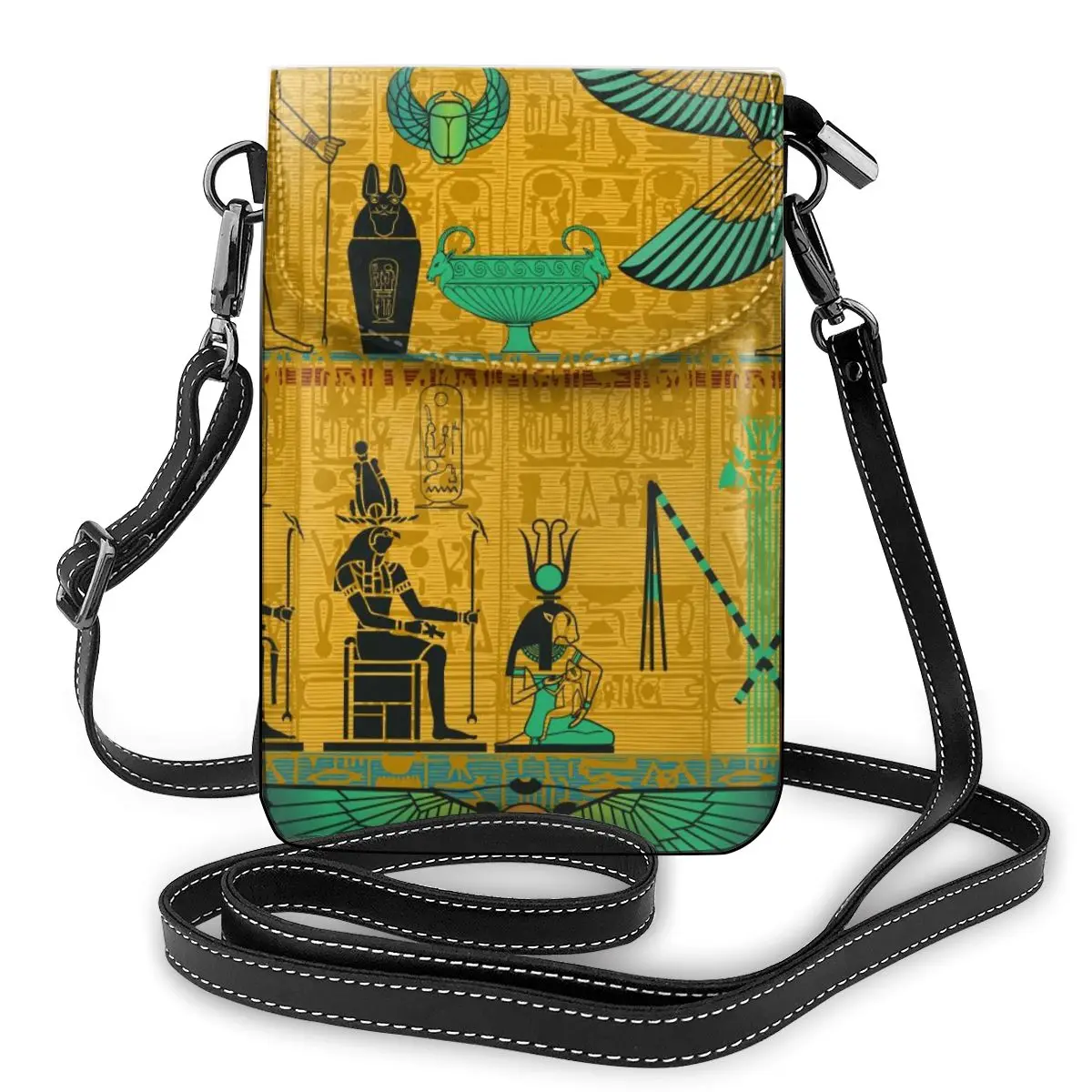 New 2020 Women Messenger Shoulder Straps Bag Egyptian Pharaoh Totem