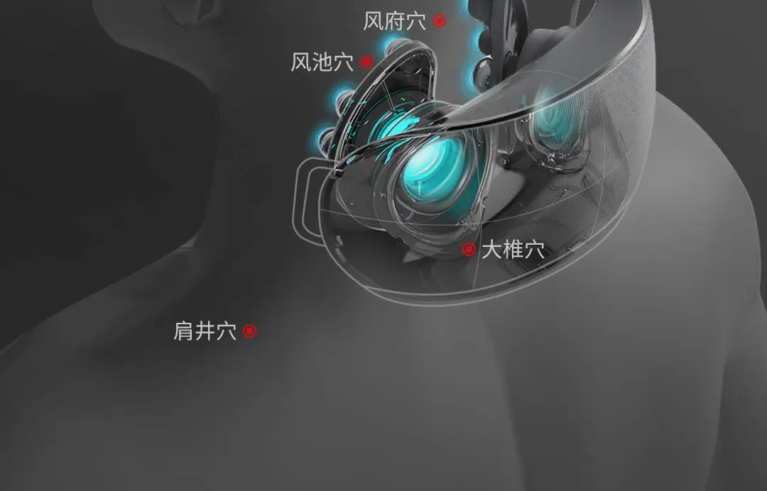 Новейший Xiaomi Youpin Массажер для разминания шеи 3D моделирование человек разминание 42 градусов температура Чувствительная терапия портативный 3 режима