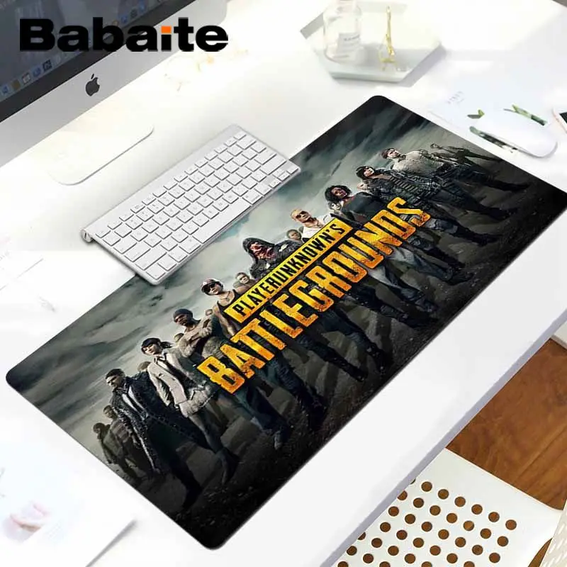 LockEdge 30x80cm Babaite персонализированные крутые модные Playerunknown's Battlegrounds резиновая мышь прочный Настольный коврик для мыши большой коврик для мыши - Цвет: LockEdge 30x80cm