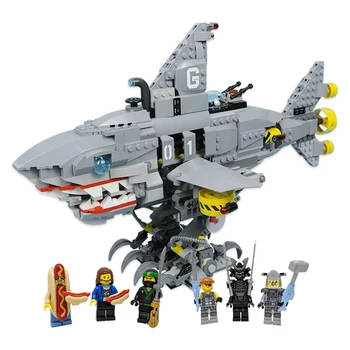

Phantoms Ninjas Devil Shark Mech Building Blocks Toys Model Bricks Movie Doll Kids Toy Children Gift Free Shipping
