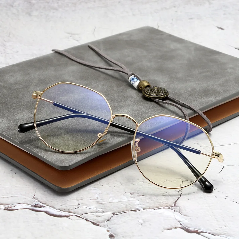 Veshion Blue Light Blocking Spectacles Transparent Clear Eyeglasses Frame Computer Glasses Alloy Optical Lens Prescription Point |