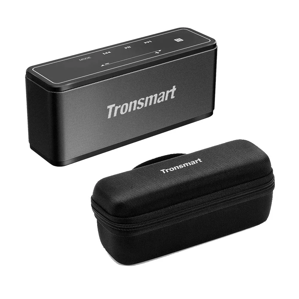 With Case Tronsmart Мега Bluetooth 5,0 динамик 40 Вт Портативная колонка с сенсорным управлением Саундбар поддержка голосового ассистента NFC TWS MicroSD - Цвет: With Case
