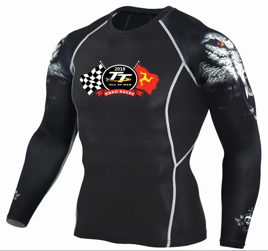2019 Isle of Man футболки для фитнеса модная 3D Подростковая Волчонок компрессионная