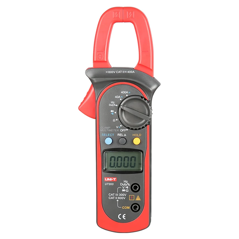 UNI T UT203 400A AC DC Цифровой клещи сопротивления Частотный тест рабочего цикла