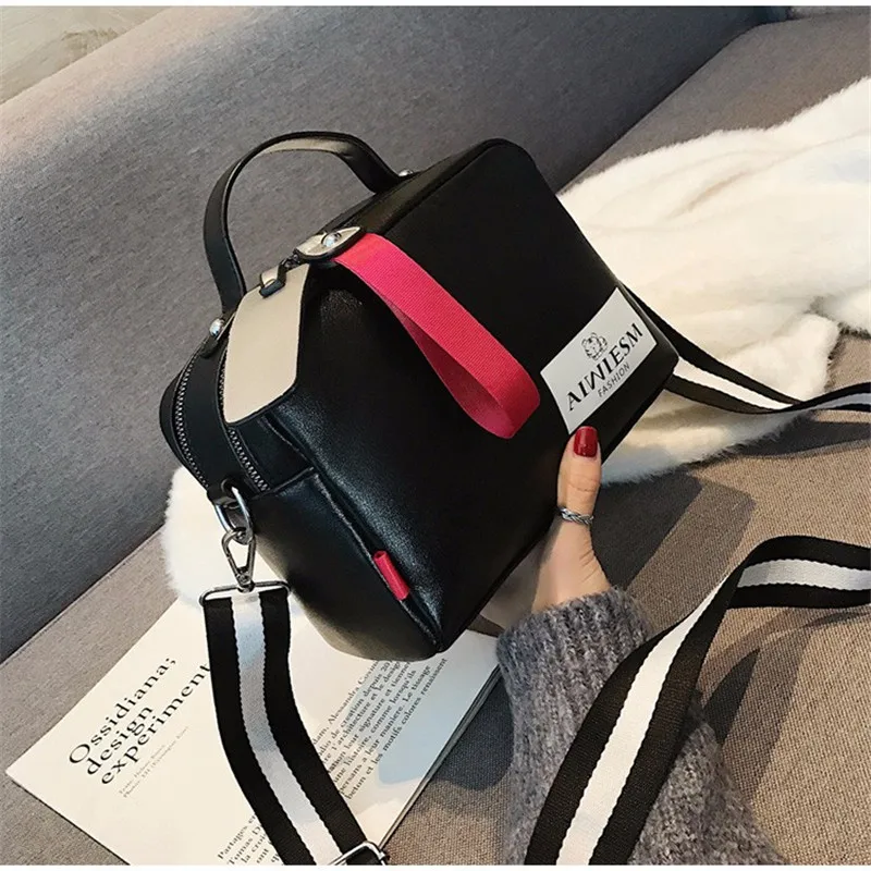

Large capacity luxury handbags women bags designer Double zipper solid color bags women hot sale bag female 2019 black women's