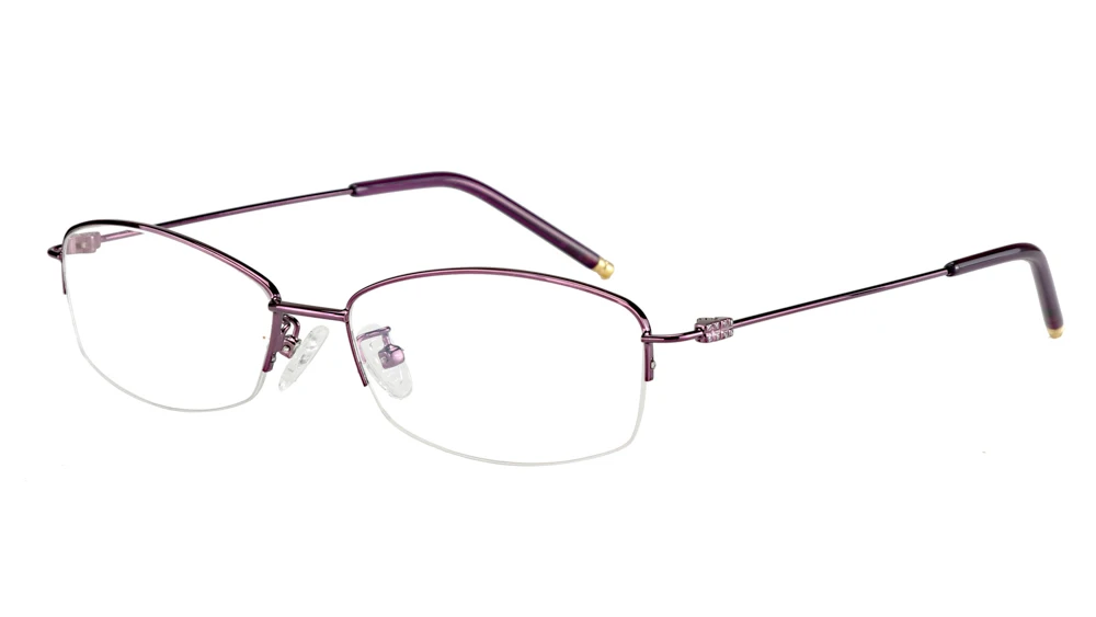 Анти-голубые легкие очки оправа женские очки защитные очки игровые компьютерные очки для коробки - Цвет оправы: Фиолетовый