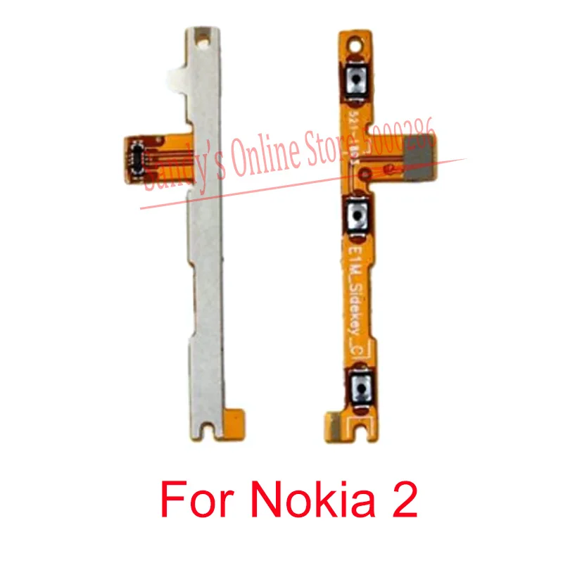 1 / 2 10 Pieces Power ON OFF Volume Side Key Button Switch Flex Cable For Nokia TA-1035 And Parts | Мобильные телефоны и