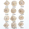 Plated Meta Rhinestone Crystal Gold Flower Brooches Pins For Wedding Bouquet Brooch Pin For Bridal Party Bags Clothes Gift Box ► Photo 2/6