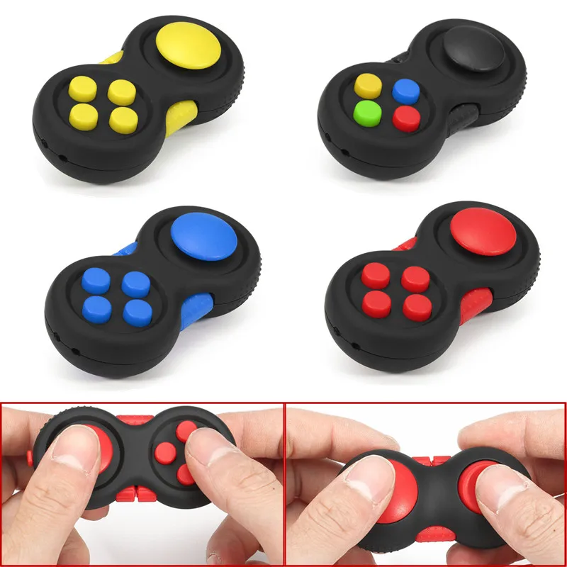 Портативный снимает стресс давление резиновая игрушка ABS Ручка тревога релиз Pad красный синий желтый ручка декомпрессионная игрушка 75X36X26 мм
