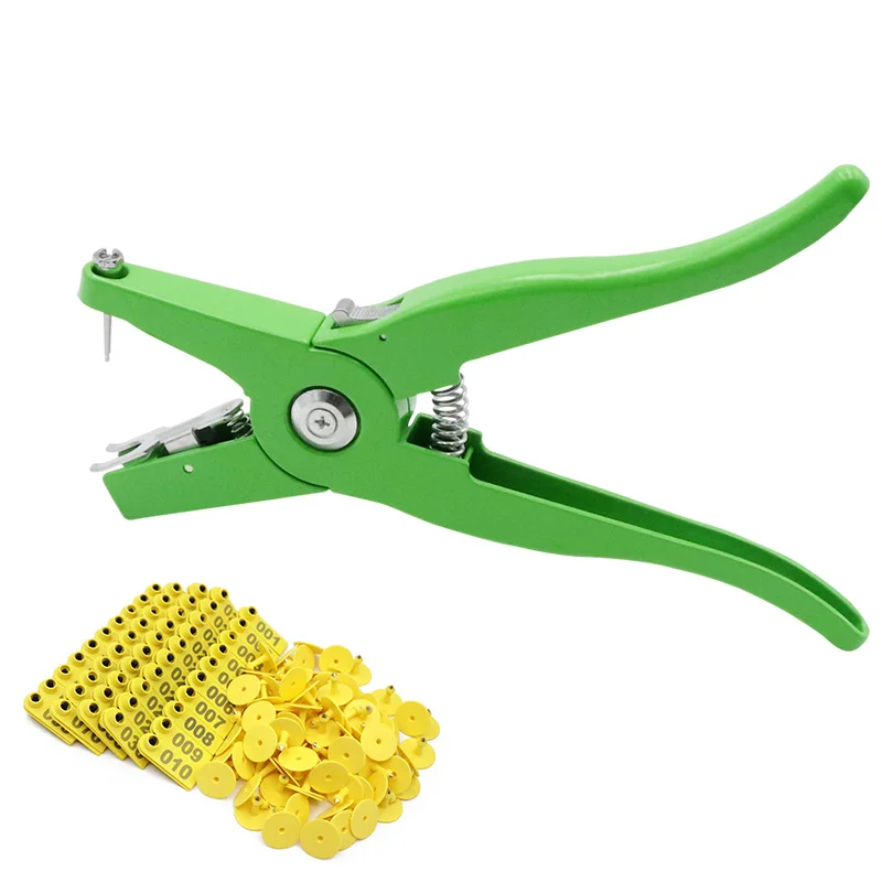 Cattle Livestock Ear Tag Applicator Cutter Pliers for Cow Pig Sheep Goat Identification Farm Animal Tag Pliers