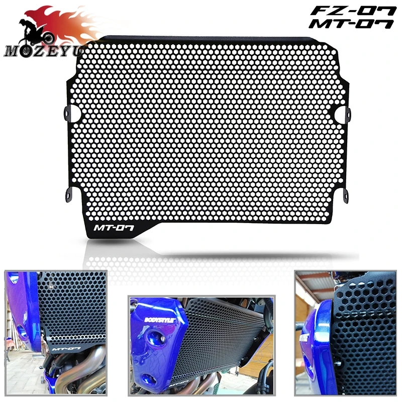 

For YAMAHA MT-07 MT07 FZ-07 FZ07 2018-2019+ MT 07 CNC Aluminum Accessories Motorcycle Radiator Grille Guard Cover Protector
