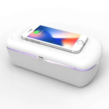 

Multifunctional Mobile Phone Mask Sterilization 15w Wireless charging UV Sterilizer Live Nail Jewelry Toy Sterilization Box