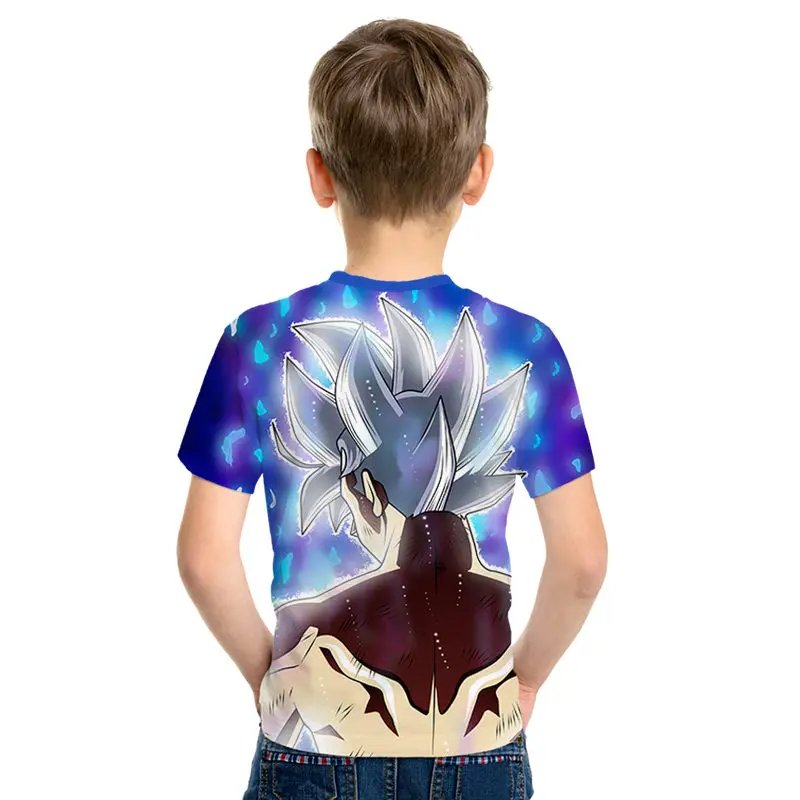 Футболка с Драконий жемчуг одежда для родителей и детей с 3d принтом Z Goku детская повседневная одежда в уличном стиле с принтом из мультфильмов для мальчиков и девочек, забавный летний топ