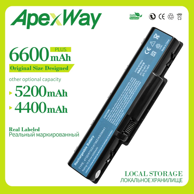 Apexway 6-элементная батарея для acer Packard Bell EasyNote F2465 F2466 F2467 F2468 F2471 F2474 F2475 F2287 TR81 TR82 TR83 TR85 TR86