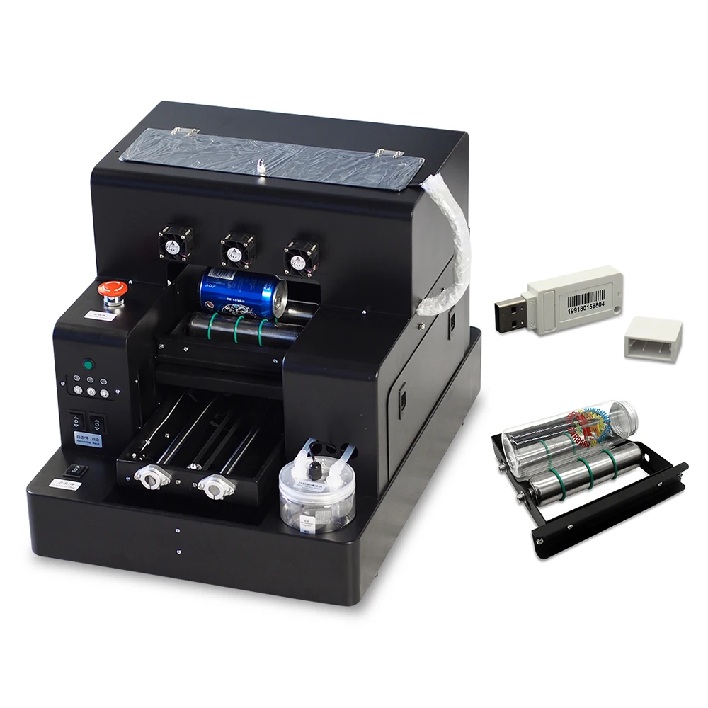 Automatic A4 UV Printer Bottle Printer flatbed printer For Phone Case/ Glass/Pen/Metal/Wood/Candle/Acrylic/Plastic high quality Automatic A4 UV Printer Bottle Printer flatbed printer For Phone Case/ Glass/Pen/Metal/Wood/Candle/Acrylic/Plastic high quality
