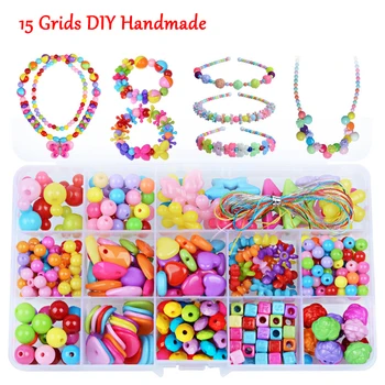 

Hot Sale Baby Beads Toys for Children Girl Gift Educational Toy Necklace Bracelet For Jewelry Needlework Material Bead Set