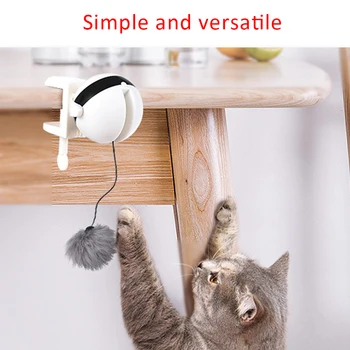 

Interactive Cat Teaser Toy Electronic Motion Cat Toy Creative Funny Pet Lifting Ball Elastic Rabbit Hair Ball For Cat Product