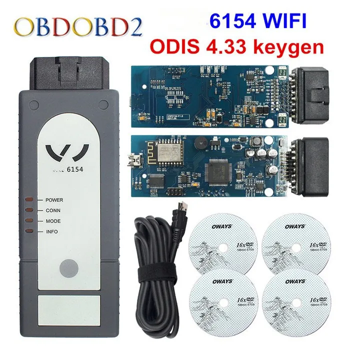 5054 OKI Keygen 5054A Bluetooth AMB2300 ODIS V5.1.3 для V/AUDI/SKODA/SEAT 5054A 6154 wifi UDS для VAG - Цвет: 6154