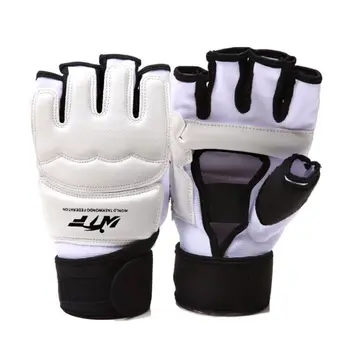 

Adult Kids Taekwondo Sparring MMA Half Finger Gloves Hand Foot Protector Guards E5BD