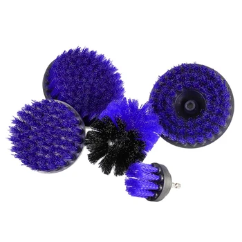 

5Pcs/Set Brushes Drill Attachment Brush Tub Tile Scrubber Cleaning Tool Electric Drill Cleaning Brush Set Blue Brush Five-Piece