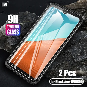 Перейти на Алиэкспресс и купить Blackview BV9800 2 шт закаленное стекло для Blackview BV9800 защита экрана 2 закаленное стекло Blackview BV9800 защитная пленка