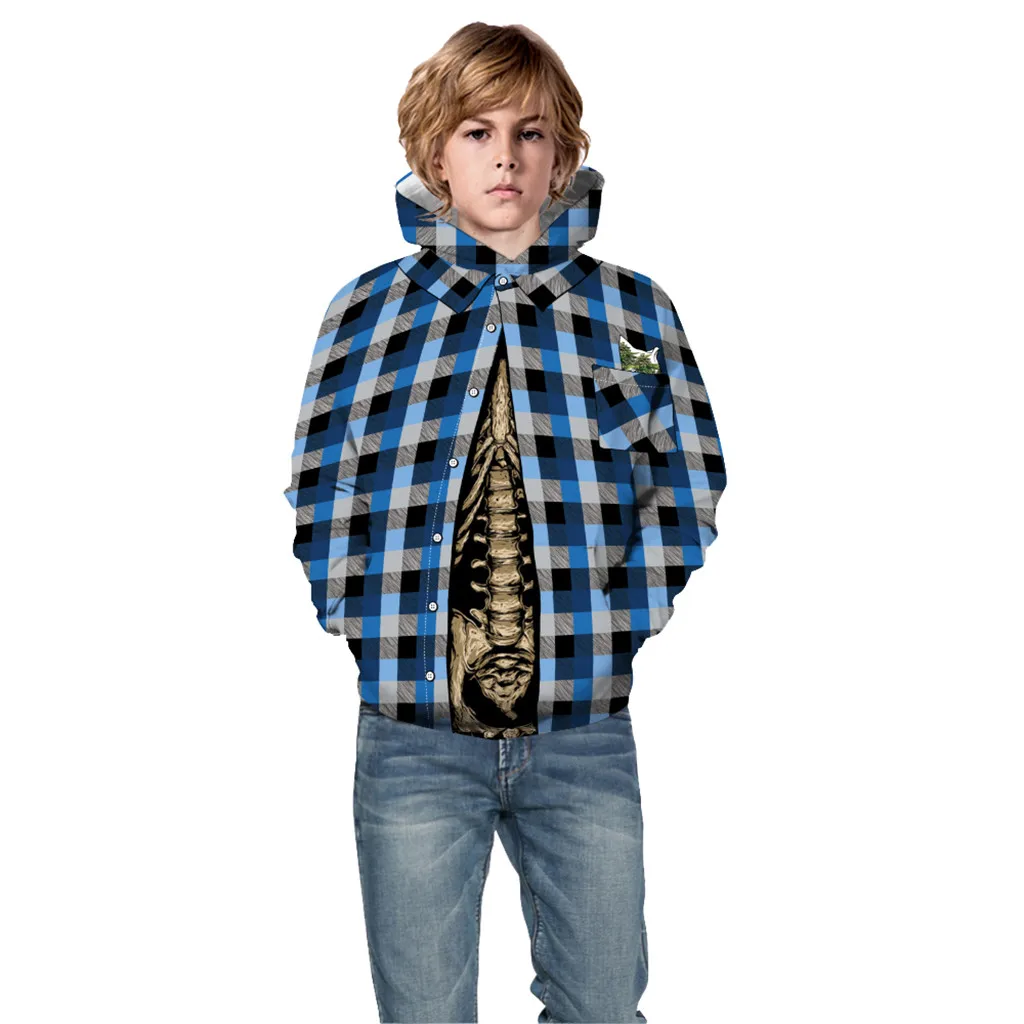 

Halloween Coat Teen Kids Boy&Girl Halloween 3D Digital Print Pullover Hoodie Hooded Sweatshirt Children Clothes #G