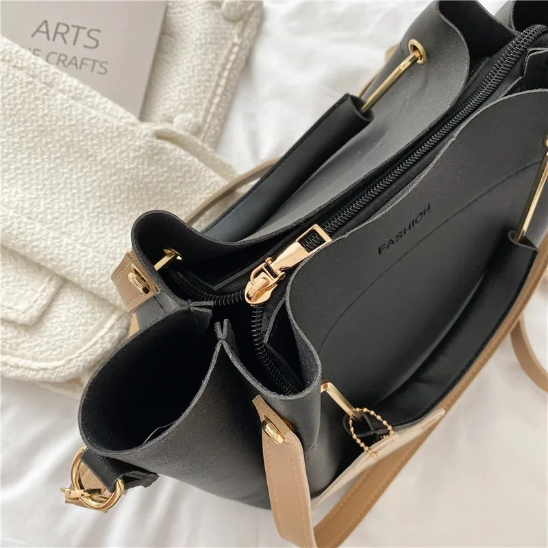 Luxury Handbags Designer Letter Pu Leather Women Shoulder Bags High Capacity Ladies Crossbody Bag Fashion Casual Female Tote Bag
