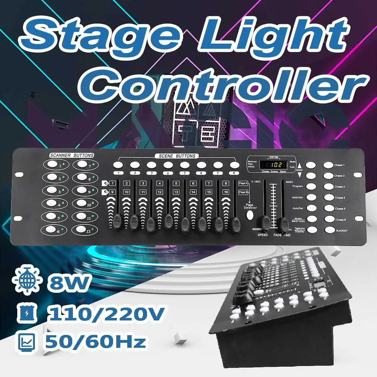 

Durable 192 DMX Controller DJ Equipment DMX 512 Console Lighting For LED Party Moving Head Spotlights DJ Controller