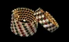 exaggerated Crystal Red white green Bracelets Women Rhinestone Bracelet Wedding Bracelet Pulseras Mujer Wedding Jewelry Gifts 4