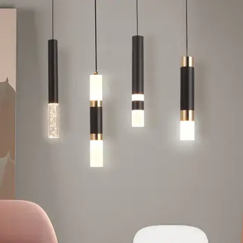 LED 펜던트 조명 듀얼 광원, 위아래 드롭 라이트, 주방 다이닝 룸, 상점 바 카운터 장식, 10W COB