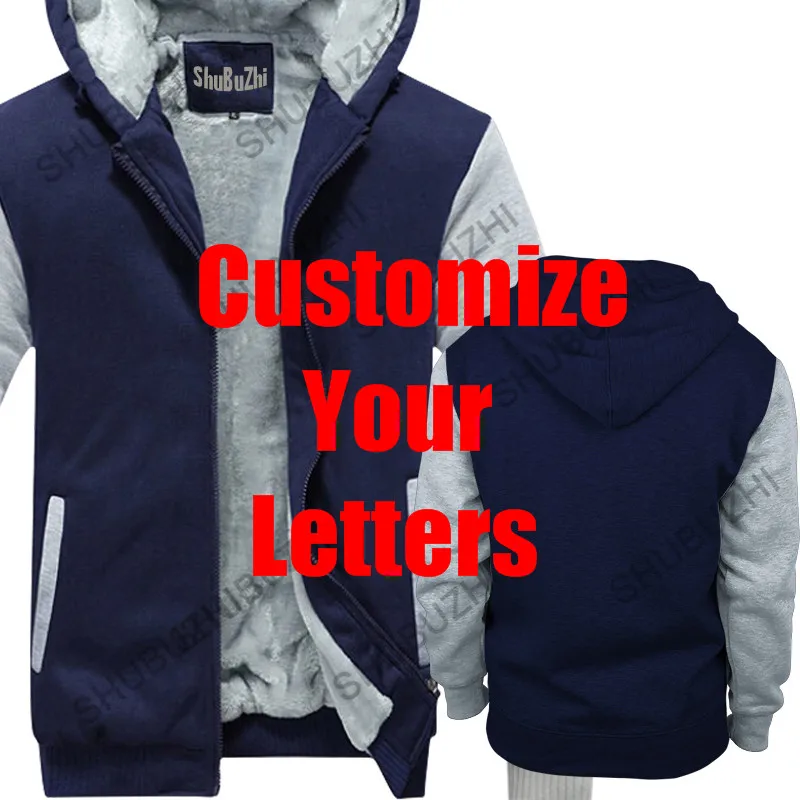 Real Hasta La Muerte Camisa-популярная мужская куртка без тегов, зимнее плотное худи с надписью sbz4349 - Цвет: your design