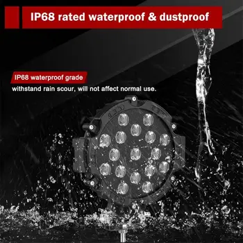 

1PC 7inch 51W 6000K White LED Work Light Bar Fog Driving Lamp For Car Truck Offroad SUV ATV Boat IP67 Waterproof Rating