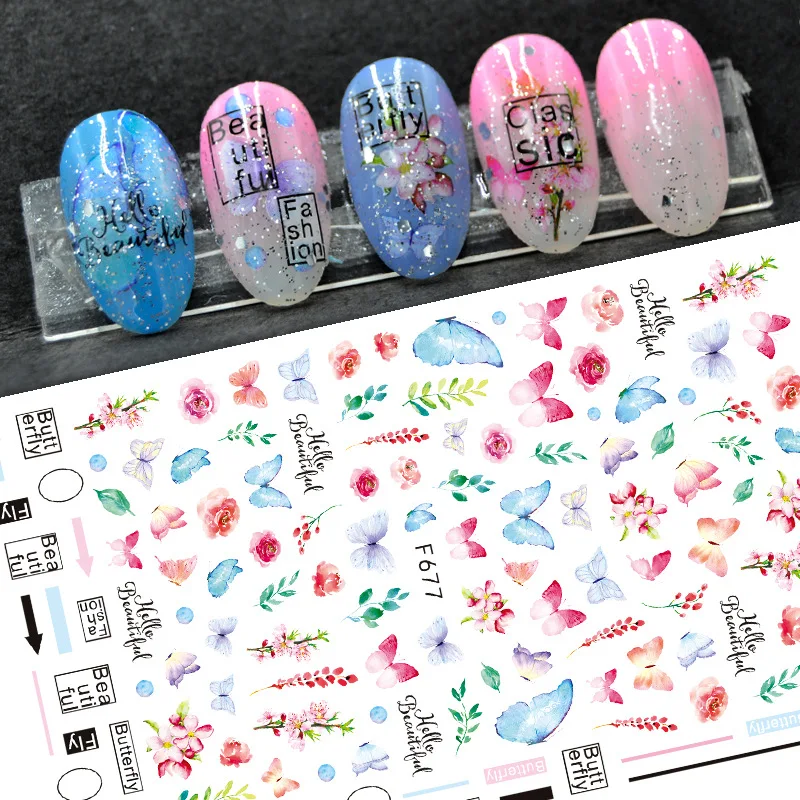 Adhesive National Flag Foil Nail Art Decorations Sticker Decals 5 Sheets Manicure Nails Stickers Accesorios Supplies Tool nail stickers,nail art tools,nail art decoration,nail decals