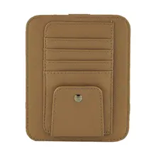 Multi-function non-odor PU leather lamb Clip Card glasses clip for car