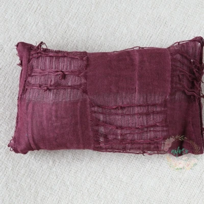 Реквизит для фотосъемки новорожденных Bebe реквизит для фотографий подушка мини студия аксессуары для детской фотосъемки волосы кружева Цветочная подушка для кошки - Цвет: Фиолетовый