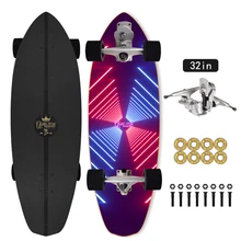 2021 81cm Professional S7 Carver Surf Land Skateboard Highly Smooth Maple Professional Land Surfboard Big Fish Board