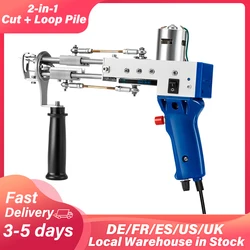 2 em 1 corte e laço pilha tapete elétrico tufting gun tapeçarias de parede mão tufting arma tapete tecelagem kniting máquina 110v 220v