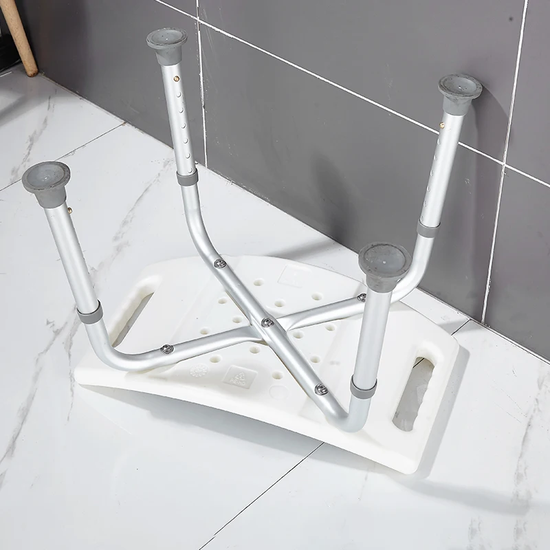 Toilet Stool Bathroom Shower Stool Adjustable Height Shower Chairs for Elderly Disabled Kids Shower Seat Safety Shower Bench