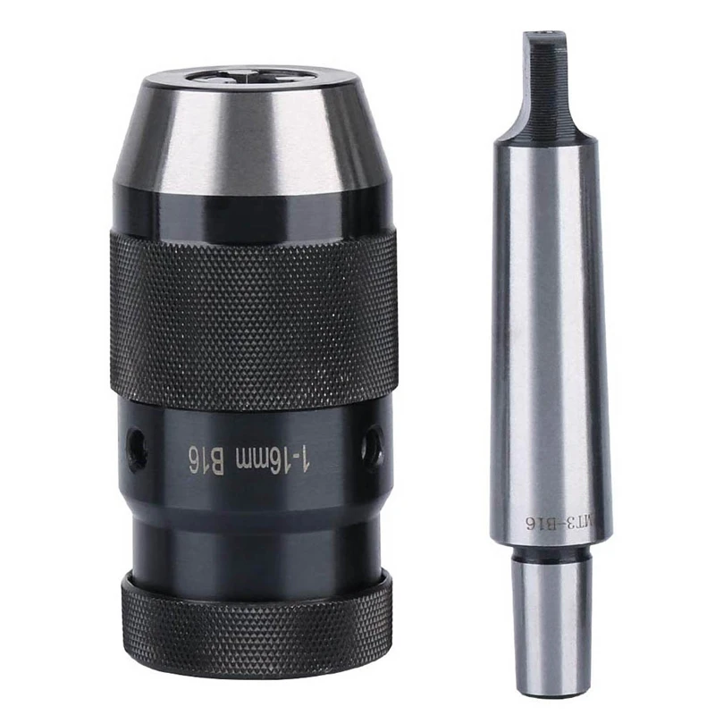 

MT2-B16 Drill Chuck Adapter Self Locking Drill Chuck for Lathe Drill Milling Machine Drill Chuck Steel Live