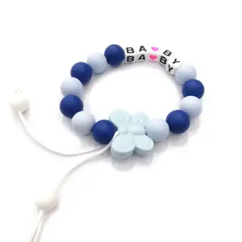 

Baby Silicone Beads Bracelet Cartoon Infants Newborn Teether Toys Accessories Bathing Gift 63HE