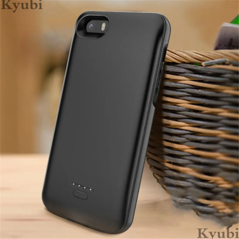 

4000mah hybrid battery charger case for iphone 5 5s se external portable wireless charging cover for iphone 5 5s se luxury