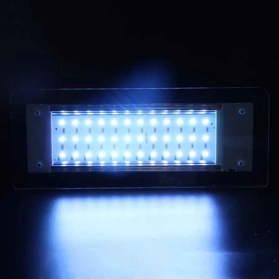 Водонепроницаемые светодиодные аквариумные лампочки аквариум RGB светодиодный свет воды лампа для растений клип на освещение 100-240 В аквариумный светодиодный фонарь